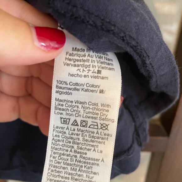 Bundle of J.Crew Vintage Jersey V-Neck T-Shirts in Navy and Gray, Size XXL - Picture 7 of 9